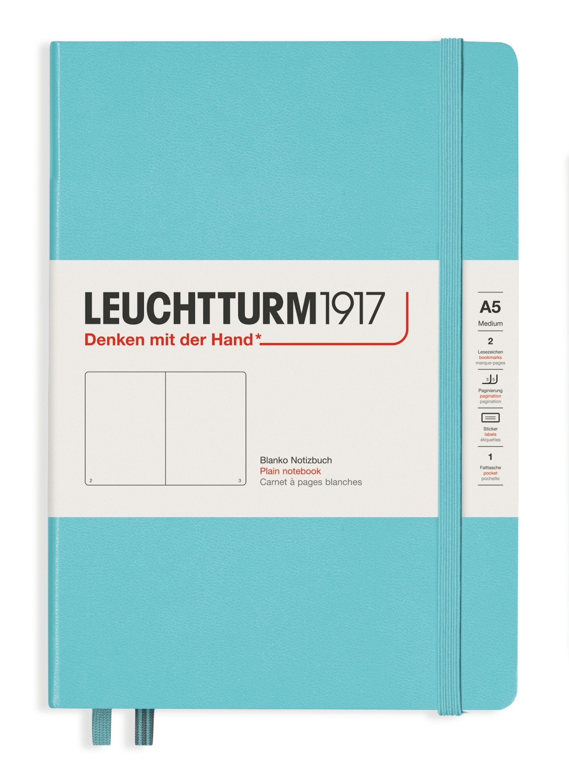 Записная книжка Leuchtturm Rising Colours А5 (нелинованная), бирюзовая, 251 стр. , твердая обложка
Записная книжка Leuchtturm Rising Colours А5 (нелинованная), бирюзовая, 251 стр. , твердая обложка