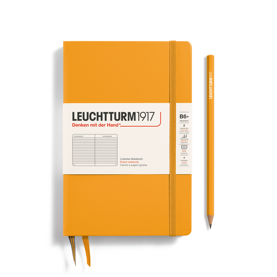 Блокнот Leuchtturm1917 Paperback B6+ 109л в линейку твердая обложка Восходящее солнце
Блокнот Leuchtturm1917 Paperback B6+ 109л в линейку твердая обложка Восходящее солнце