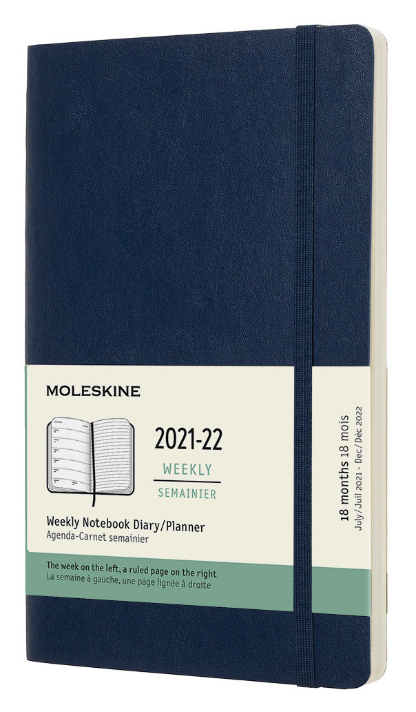 Еженедельник Moleskine ACADEMIC SOFT WKNT Large, датир. 18мес, синий DSB2018WN3
Еженедельник Moleskine ACADEMIC SOFT WKNT Large, датир. 18мес, синий DSB2018WN3