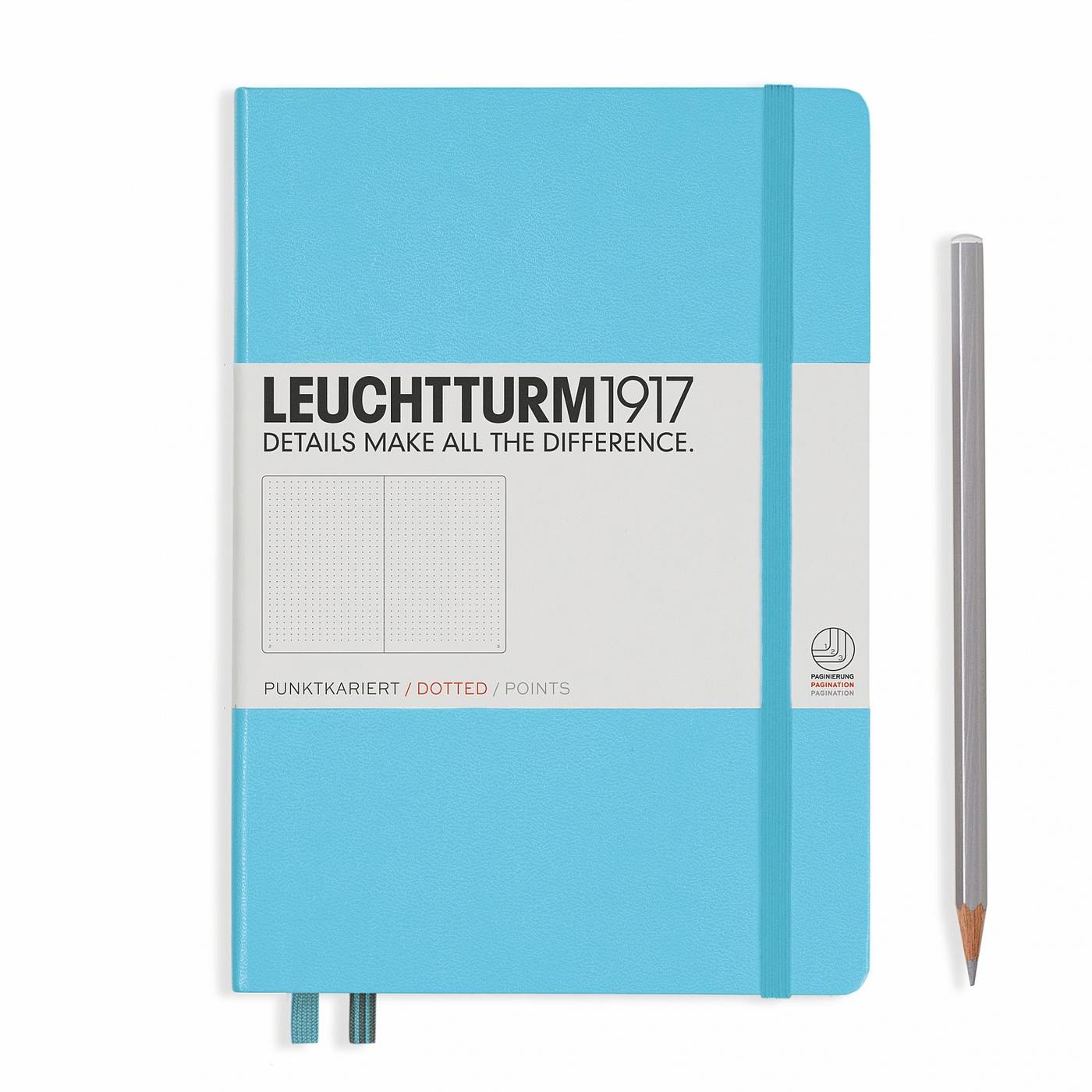 Блокнот Leuchtturm1917 Classic A5 (14. 5x21см. ) 80г/м2 - 251 стр. в точку, твердая обложка, цвет: синий лед
Блокнот Leuchtturm1917 Classic A5 (14. 5x21см. ) 80г/м2 - 251 стр. в точку, твердая обложка, цвет: синий лед