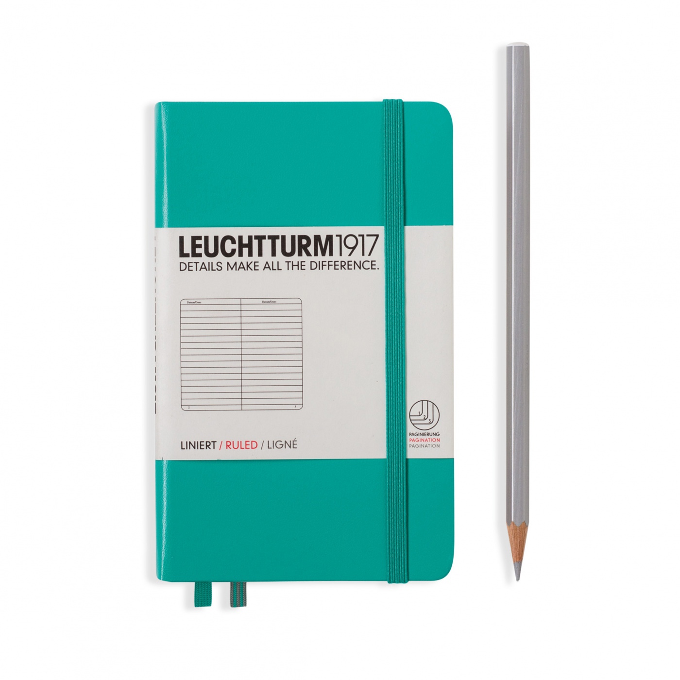 Блокнот Leuchtturm1917 Classic A6 (9x15см. ) 80г/м2 - 123 стр. в линейку, мягкая обложка, цвет: изумрудный
Блокнот Leuchtturm1917 Classic A6 (9x15см. ) 80г/м2 - 123 стр. в линейку, мягкая обложка, цвет: изумрудный