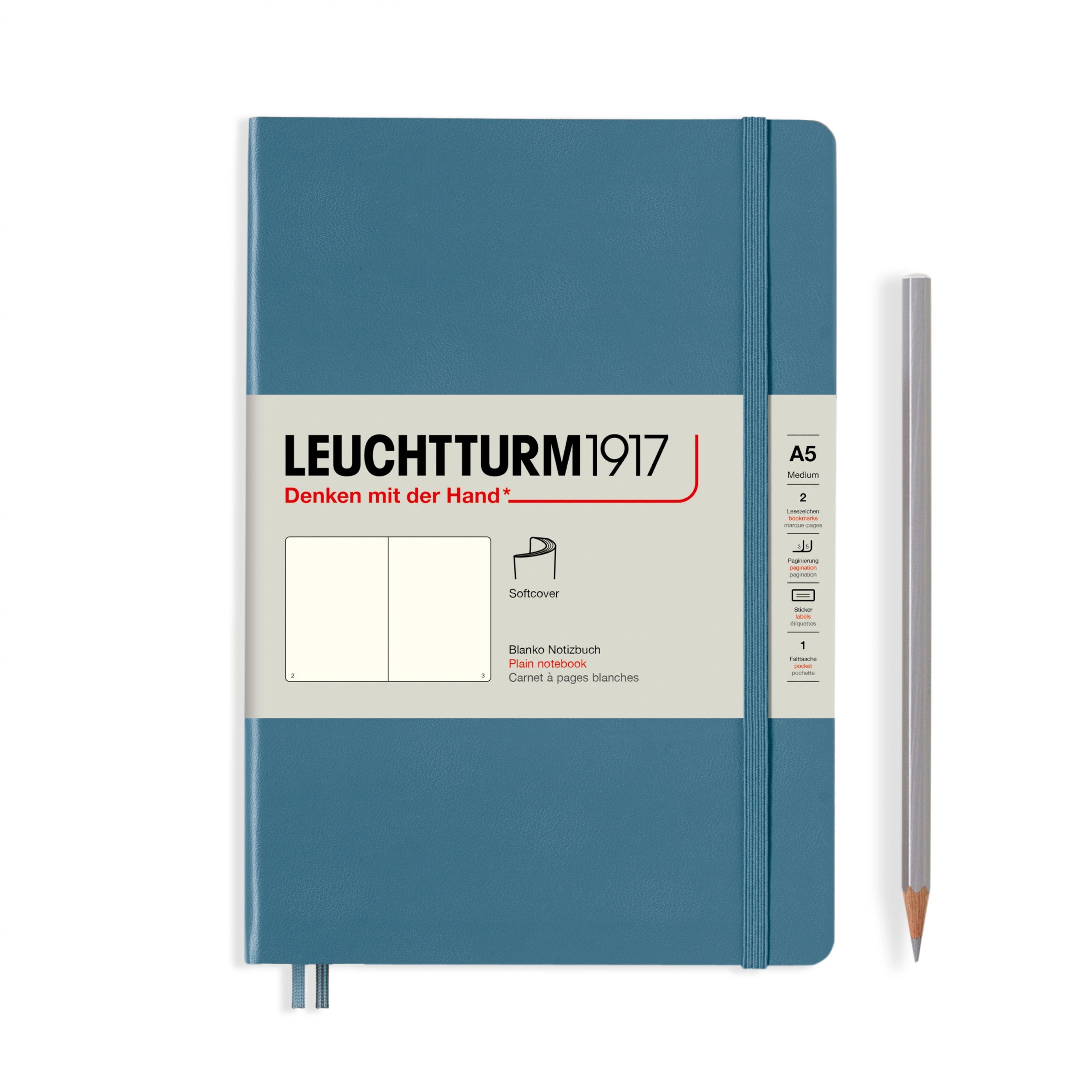 Записная книжка Leuchtturm Rising Colours А5 (нелинованная), голубой камень, 123 стр. , мягкая обложка
Записная книжка Leuchtturm Rising Colours А5 (нелинованная), голубой камень, 123 стр. , мягкая обложка