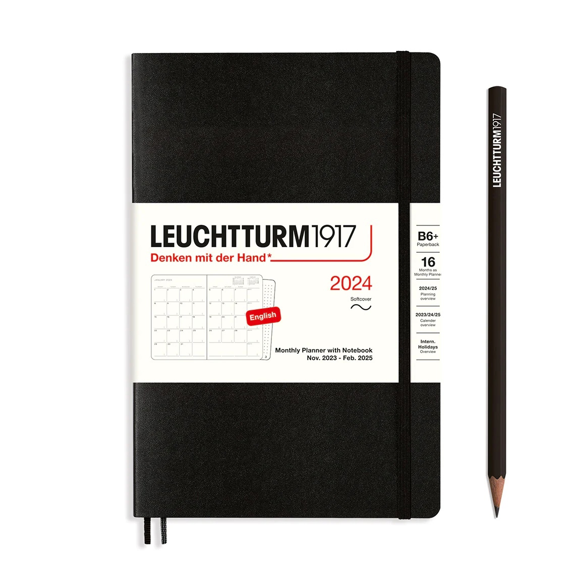 Планер-блокнот Leuchtturm1917 B6+ на 16мес. (11. 23-02. 25) 68л мягк. обл. Черный+блокнот A7
Планер-блокнот Leuchtturm1917 B6+ на 16мес. (11. 23-02. 25) 68л мягк. обл. Черный+блокнот A7