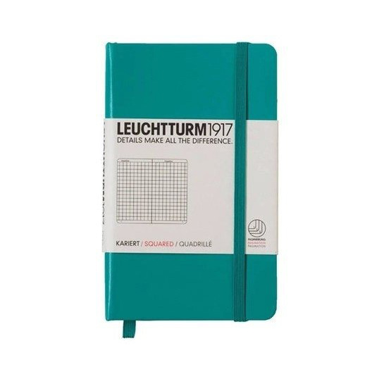 Блокнот Leuchtturm1917 Classic A6 (9x15см. ) 80г/м2 - 187 стр. в клетку, твердая обложка, цвет: изумурудный
Блокнот Leuchtturm1917 Classic A6 (9x15см. ) 80г/м2 - 187 стр. в клетку, твердая обложка, цвет: изумурудный