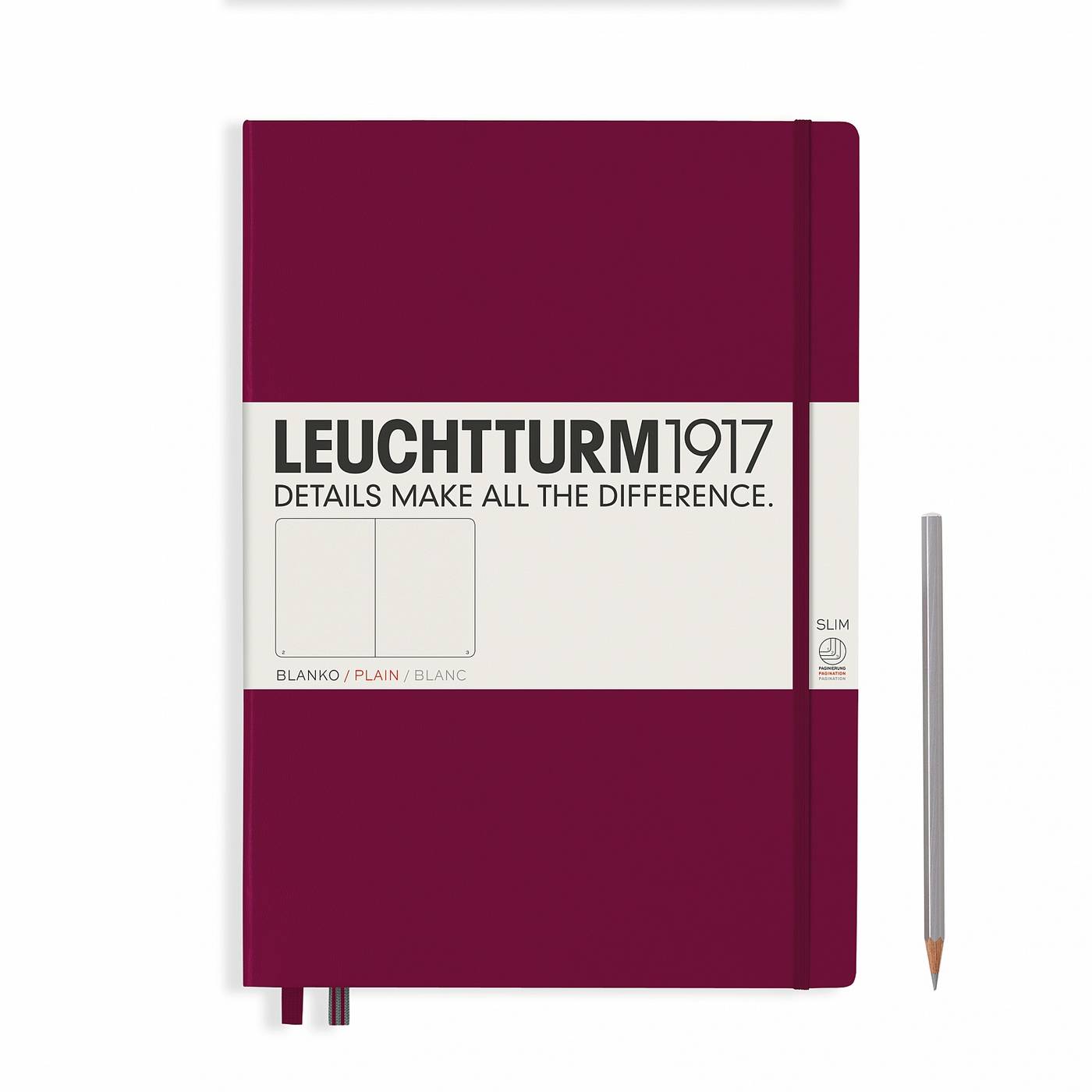 Записная книжка Leuchtturm Master Slim А4+ (нелинованная), винный, 123 стр. , твердая обложка
Записная книжка Leuchtturm Master Slim А4+ (нелинованная), винный, 123 стр. , твердая обложка