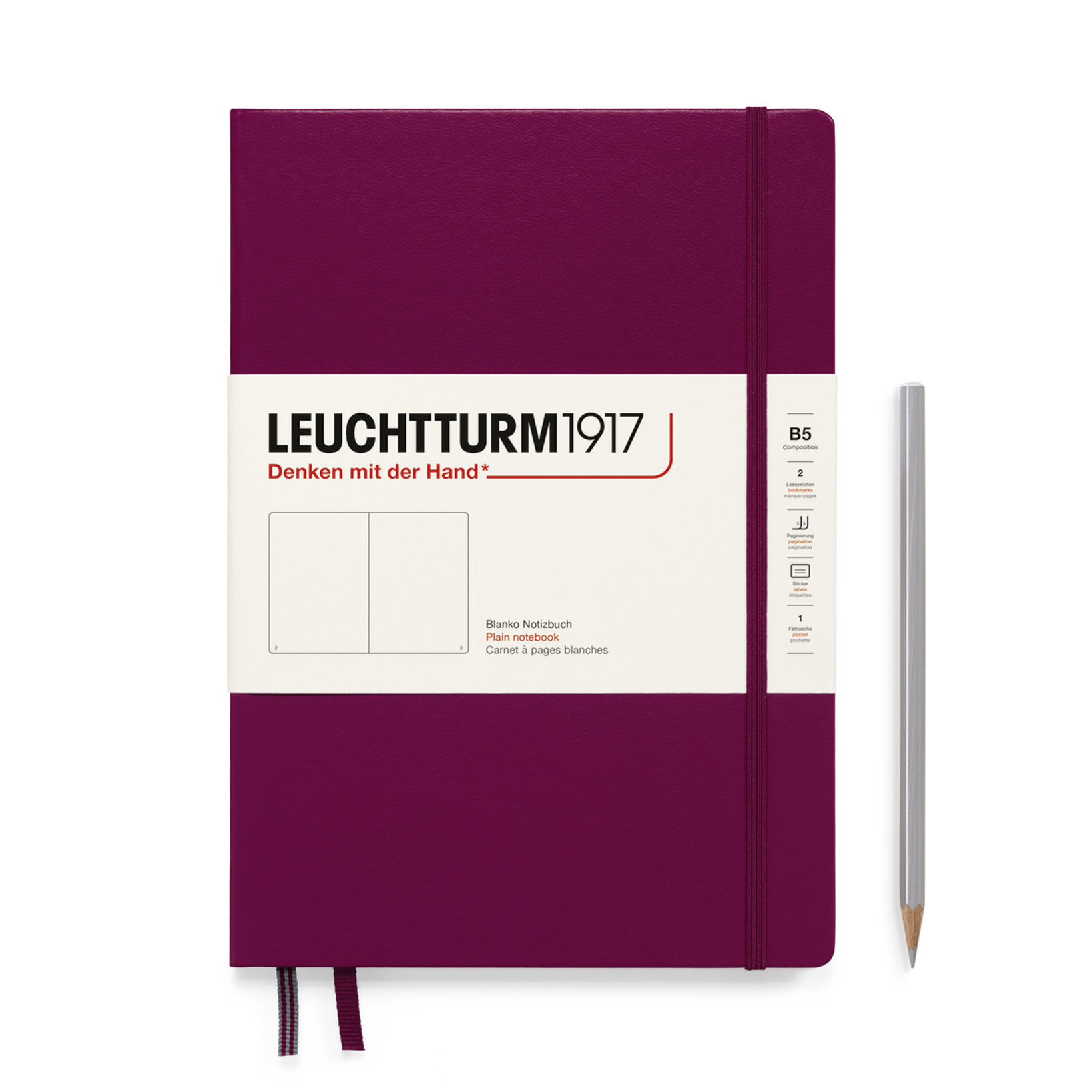 Блокнот Leuchtturm1917 Composition B5 109л без линовки твердая обложка Красный Портвейн
Блокнот Leuchtturm1917 Composition B5 109л без линовки твердая обложка Красный Портвейн