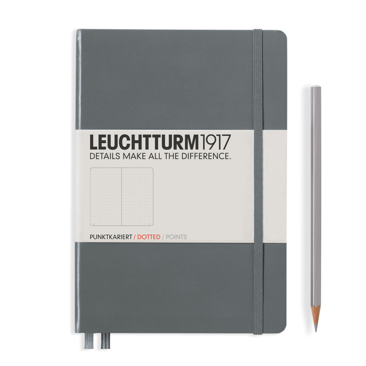 Блокнот Leuchtturm1917 Classic A5 (14. 5x21см. ) 80г/м2 - 251 стр. в точку, твердая обложка, цвет: антрацитовый
Блокнот Leuchtturm1917 Classic A5 (14. 5x21см. ) 80г/м2 - 251 стр. в точку, твердая обложка, цвет: антрацитовый
