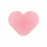 Стикер объемный Subbotnee Сердце розовое