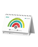Настольный умный календарь Smart Reading 2024 12 soft skills 21 века