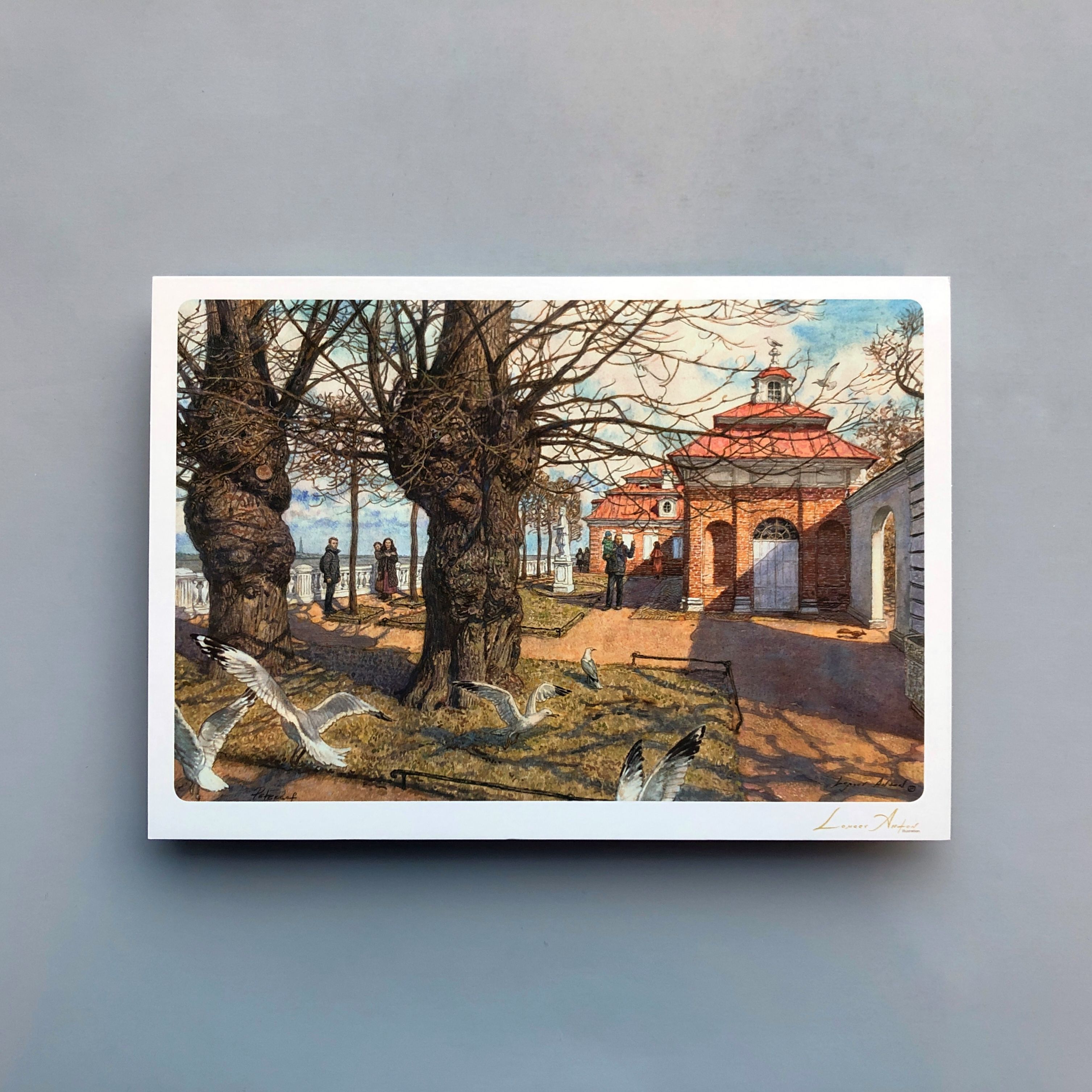 

Открытка Ломаев А6-peterhof-004