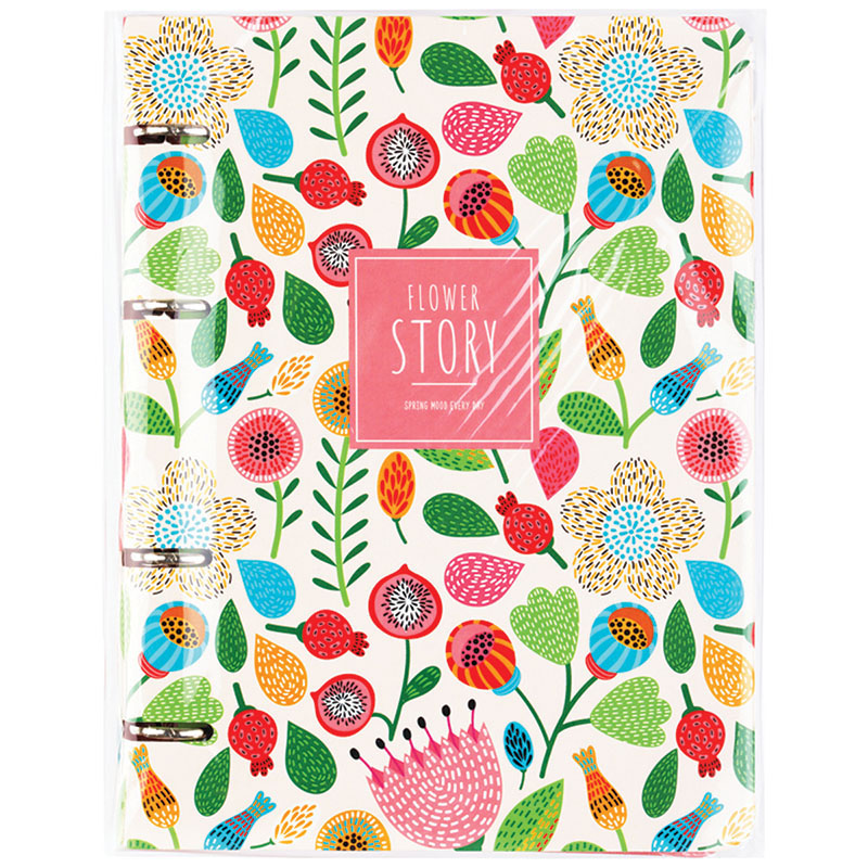 

Тетрадь на кольцах А5, 120л. , MESHU «Flower stor»,
