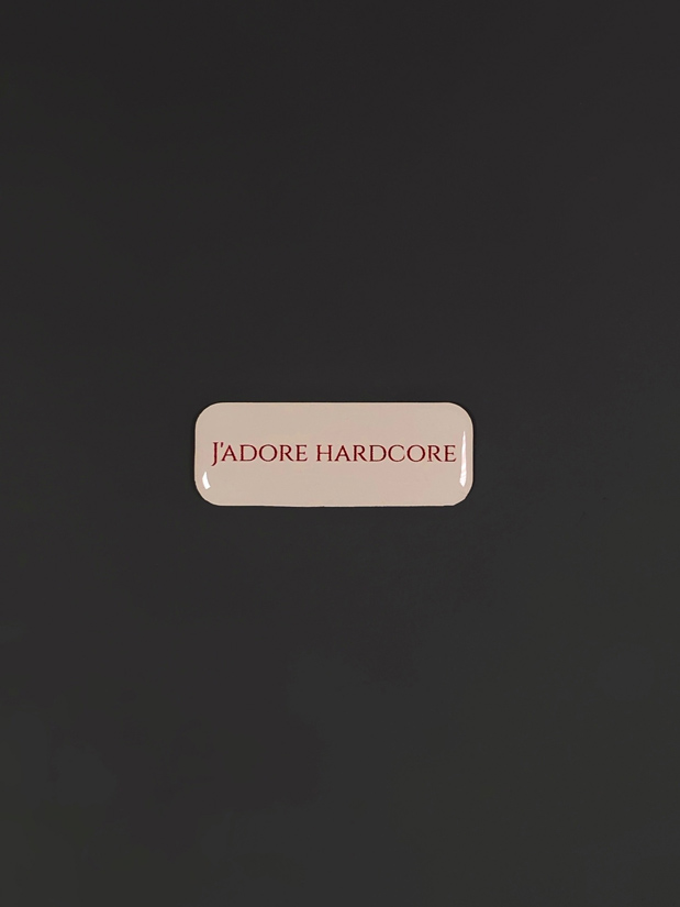 Стикер объемный «J'adore Hardcore»