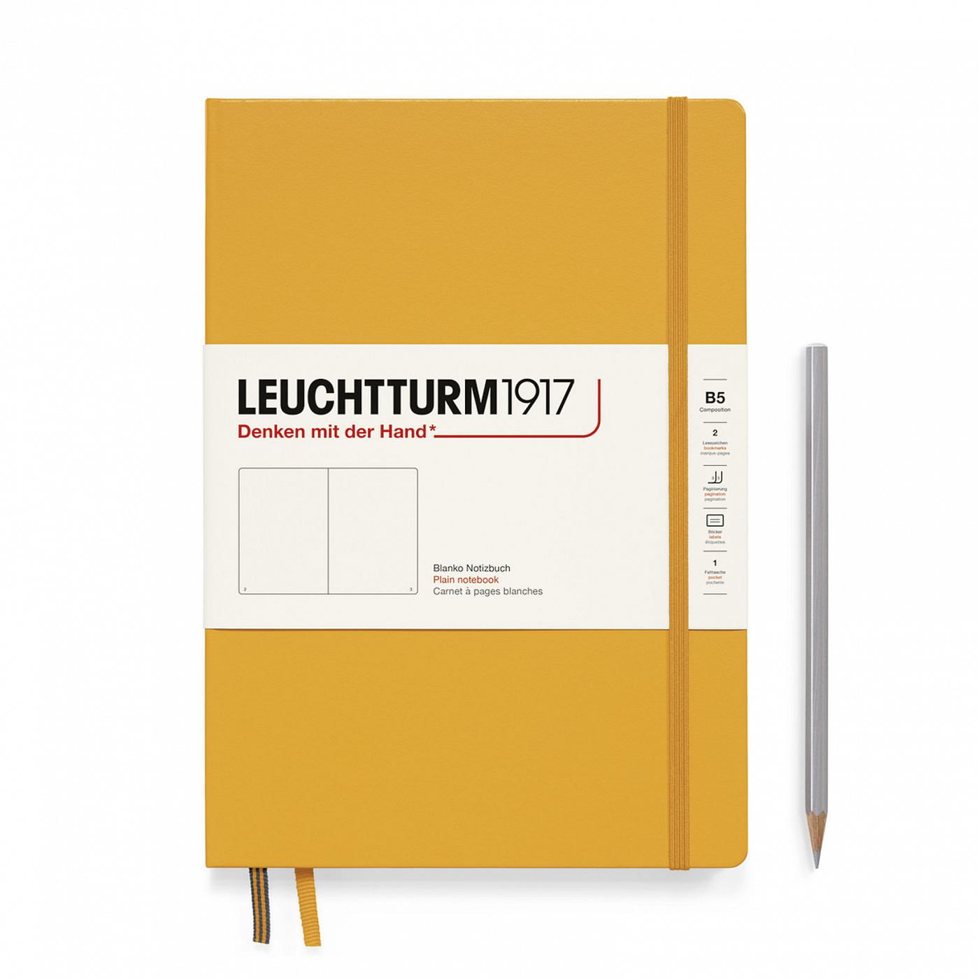 

Блокнот Leuchtturm1917 Composition B5 109л без линовки твердая обложка Восходящее Солнце