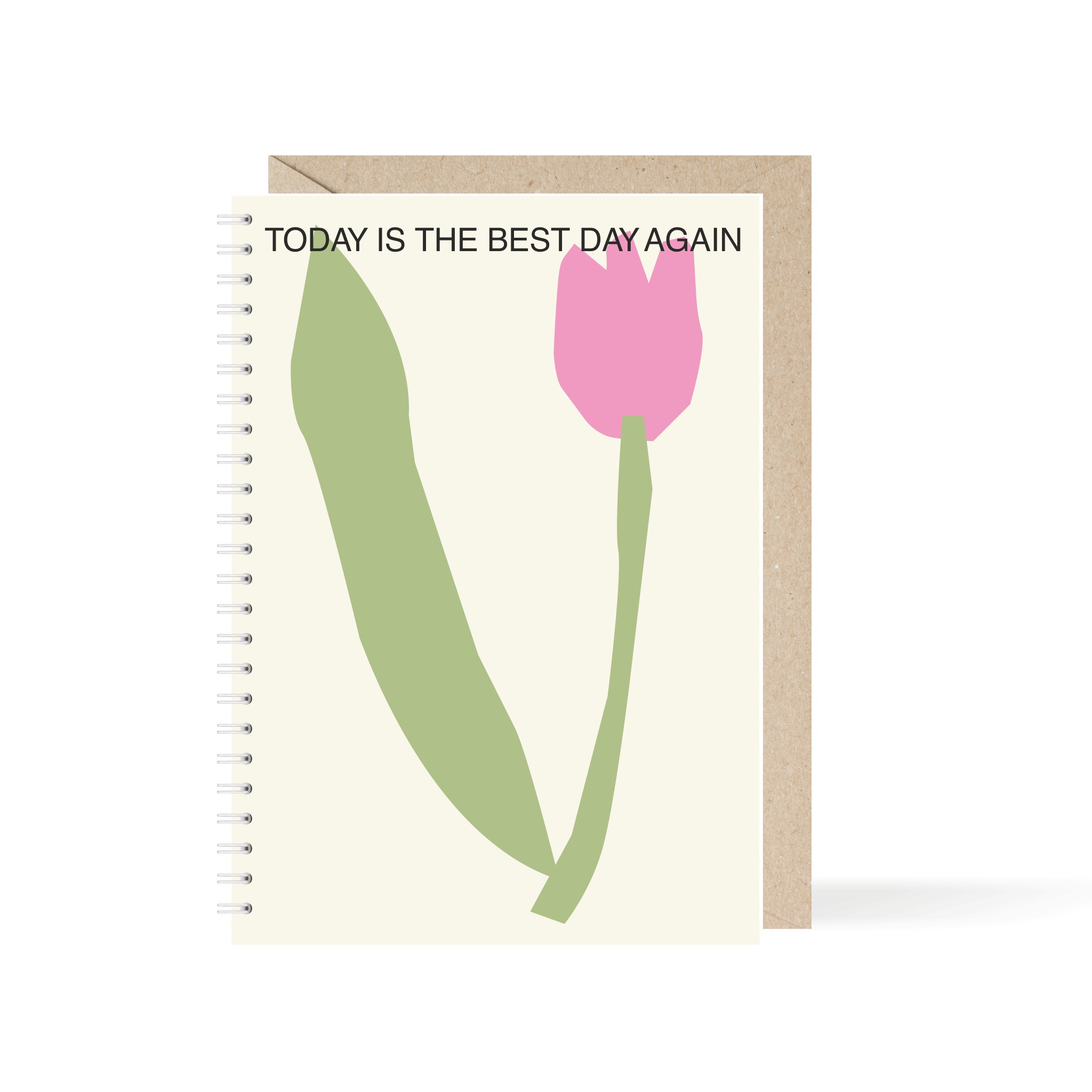 

Блокнот А5 «Today is the best day again» (тюльпан)