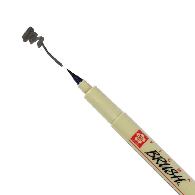 

Ручка-кисть капиллярная PIGMA BRUSH (черная)