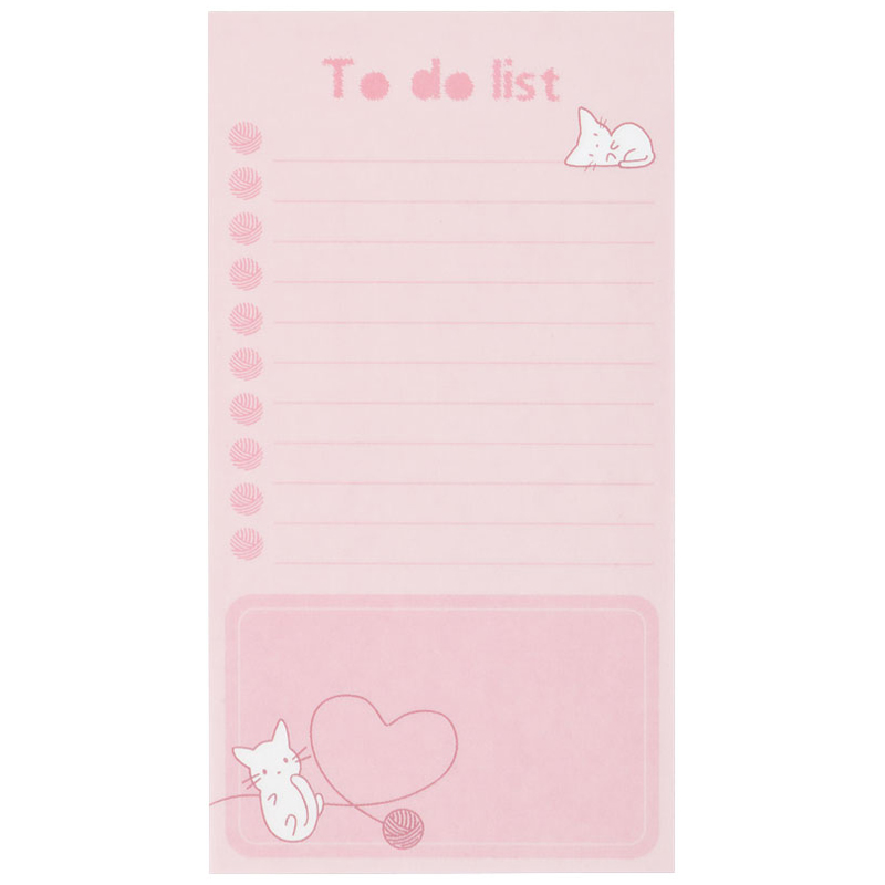 

Блок для записей (To Do list) MESHU 8, 0*15, 0см, 50л. , «Кitten», на склейке