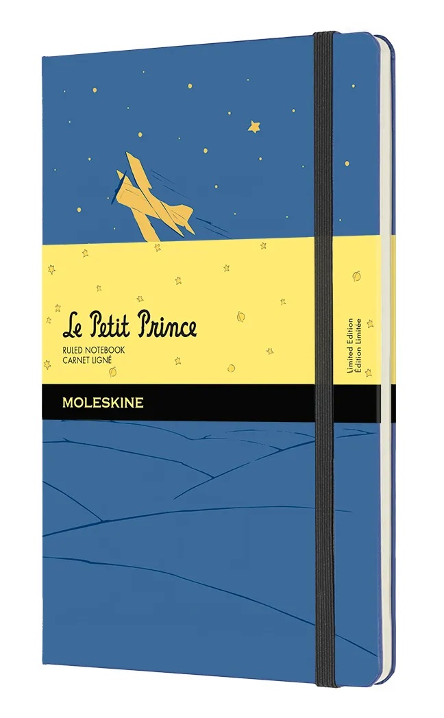 

Блокнот Moleskine LE PETIT PRINCE Large, линейка, синий LEPP03QP060B