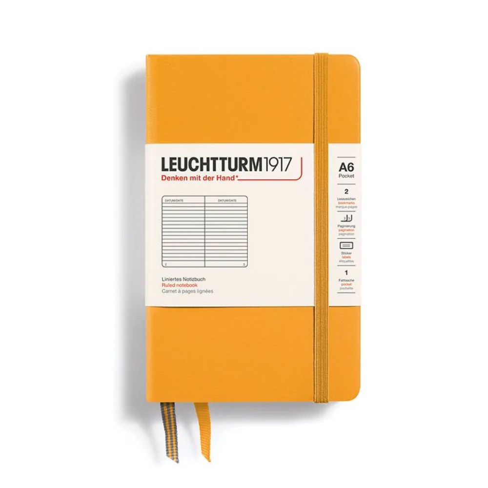 

Блокнот Leuchtturm1917 Pocket A6 93л в линейку твердая обложка Восходящее Солнце