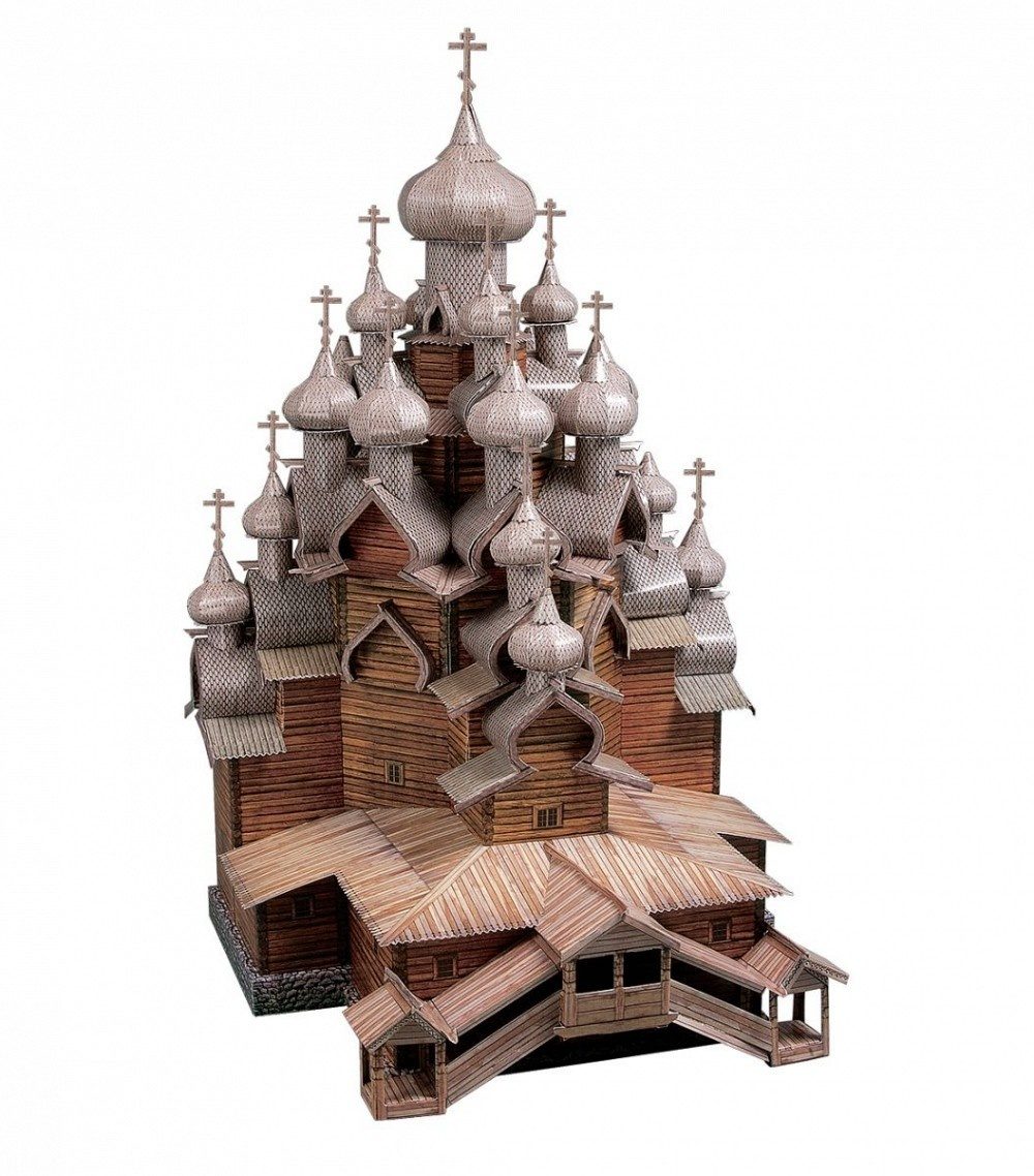 

Модель из картона «Кижи»