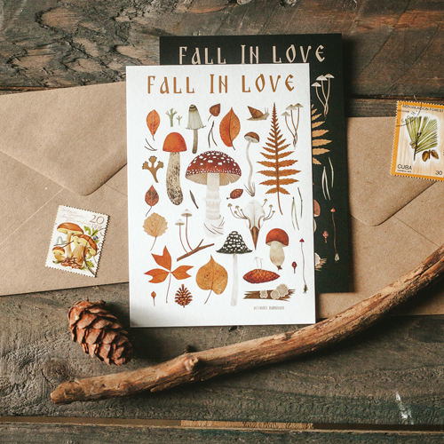 

Открытка Дворникова А. «Fall in love» светлая