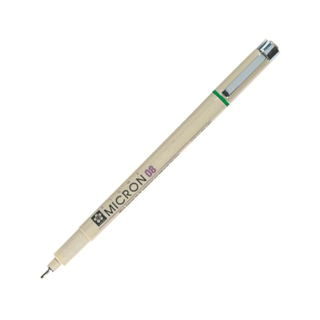 

Ручка капиллярная PIGMA Micron 0. 5 мм зеленый