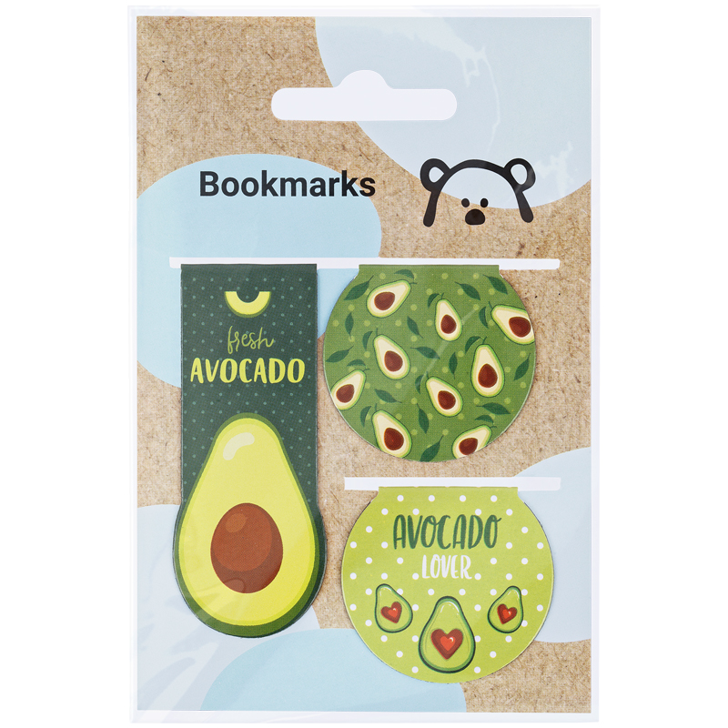 

Закладки магнитные для книг 3 шт. Meshu Avocado