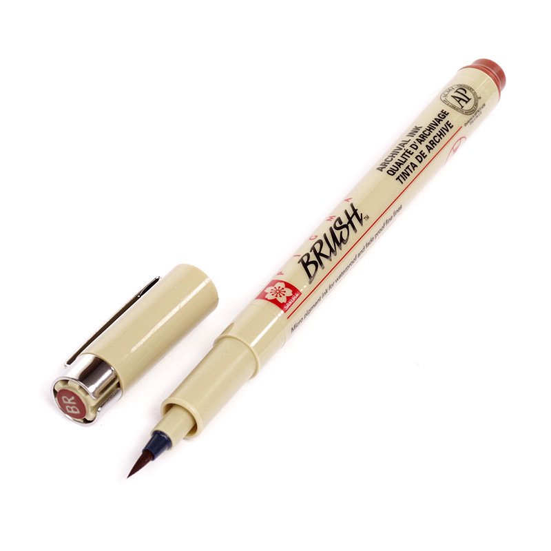 

Ручка-кисть капиллярная PIGMA BRUSH (коричневая)
