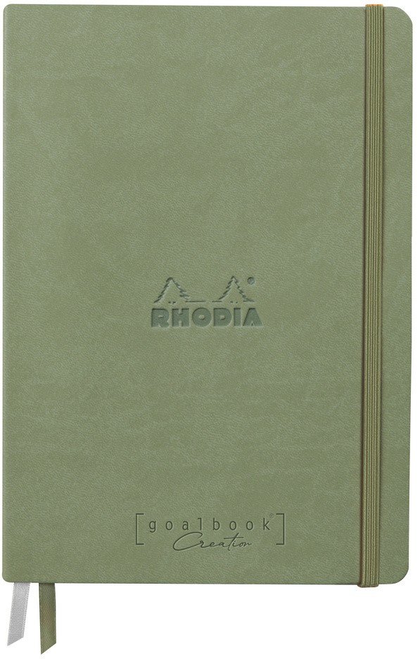 

Записная книжка Rhodiarama Goaldook А5 без линовки Sage зеленый