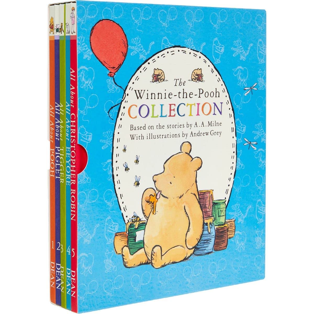 

Winnie-the-Pooh All About Pooh. Tigger. Piglet. Eeyore. Christopher 5 book Gift Box
