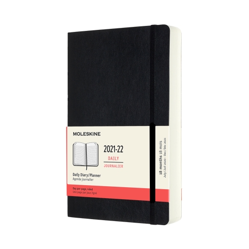 

Ежедневник Moleskine ACADEMIC SOFT Large, датир. 18мес, черный DSB18DC3