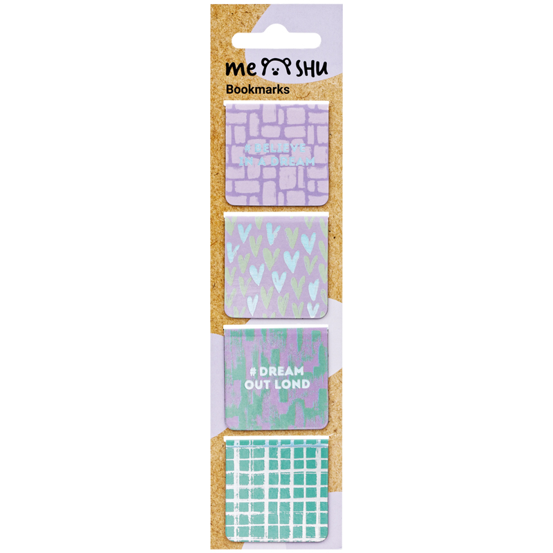 

Закладки магнитные для книг 4 шт. Meshu Duo Brush
