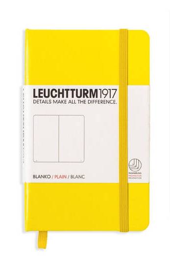 

Блокнот Leuchtturm1917 Classic A6 (9x15см. ) 80г/м2 - 187 стр. нелинованный, твердая обложка, цвет: лимонный