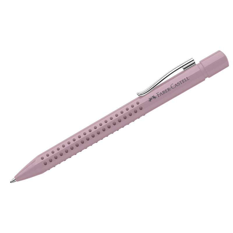 

Ручка шариковая авт. Faber-Castell «Grip 2010» син М дымчато-розовая