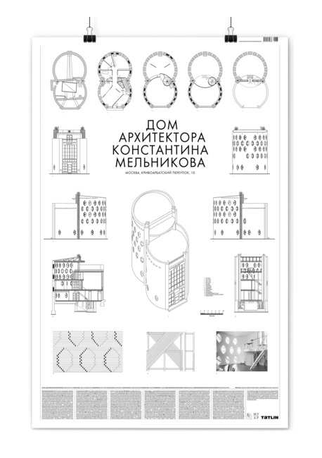 Плакат Дом Мельникова