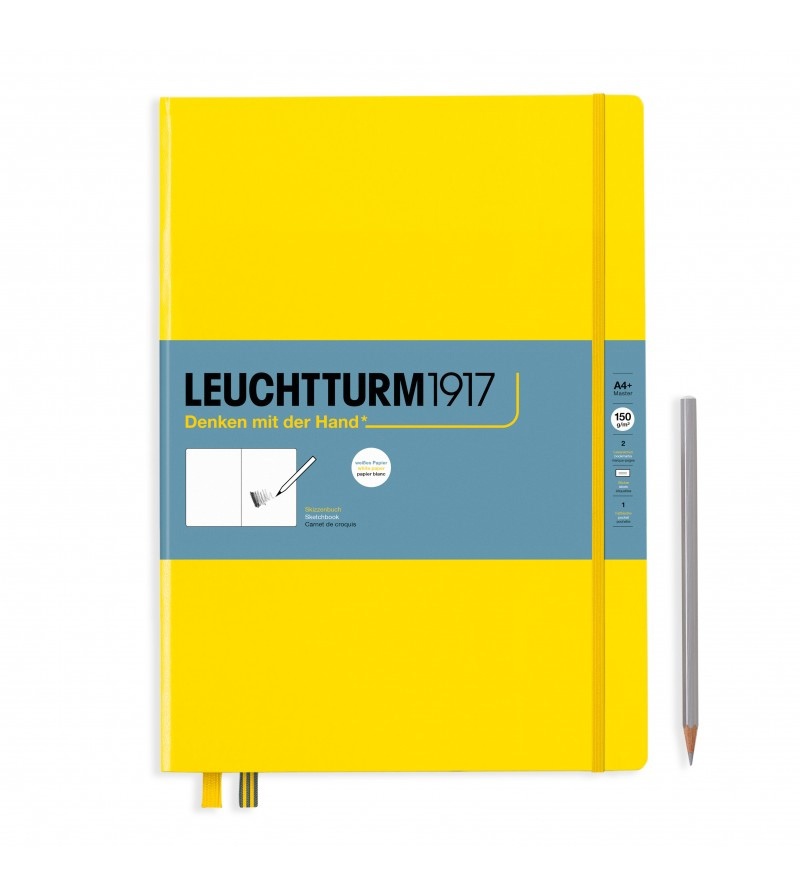 

Скетчбук Leuchtturm1917 A4+ (22. 5x31. 5см. ) 150г/м2 - 112 стр. , без линовки, твердая обложка, цвет: лимонный