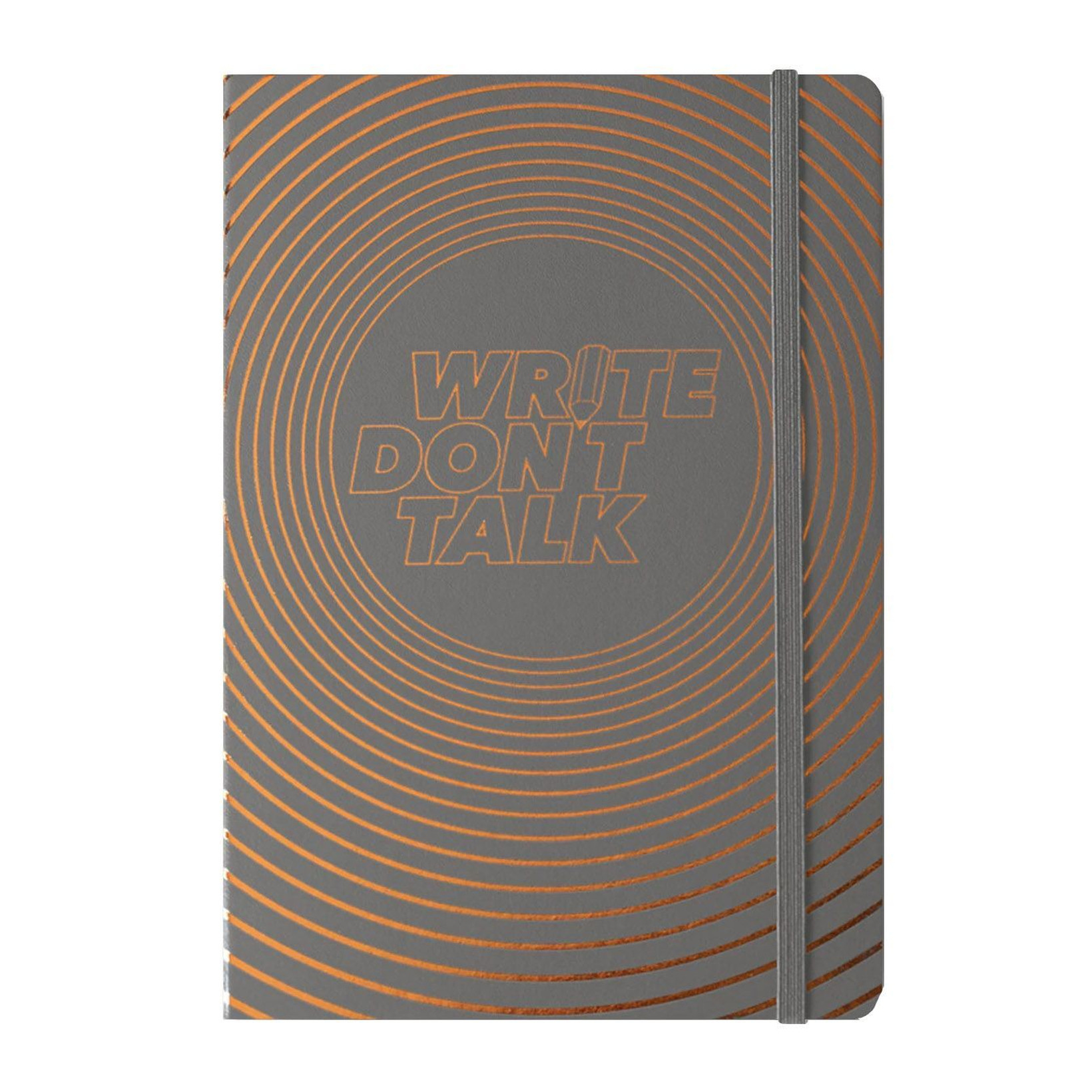 

Блокнот Leuchtturm1917 Write, don t talk A5 (14. 5x21см. ) 80г/м2 - 251 стр. , в точку, твердая обложка, цвет: антрацитовый (в подарочной упаковке)