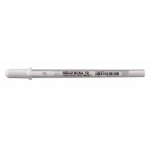 

Ручка гелевая Gelly roll белая толстая