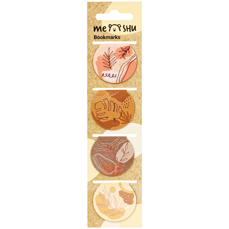 

Закладки магнитные для книг 4 шт. Meshu Terracotta