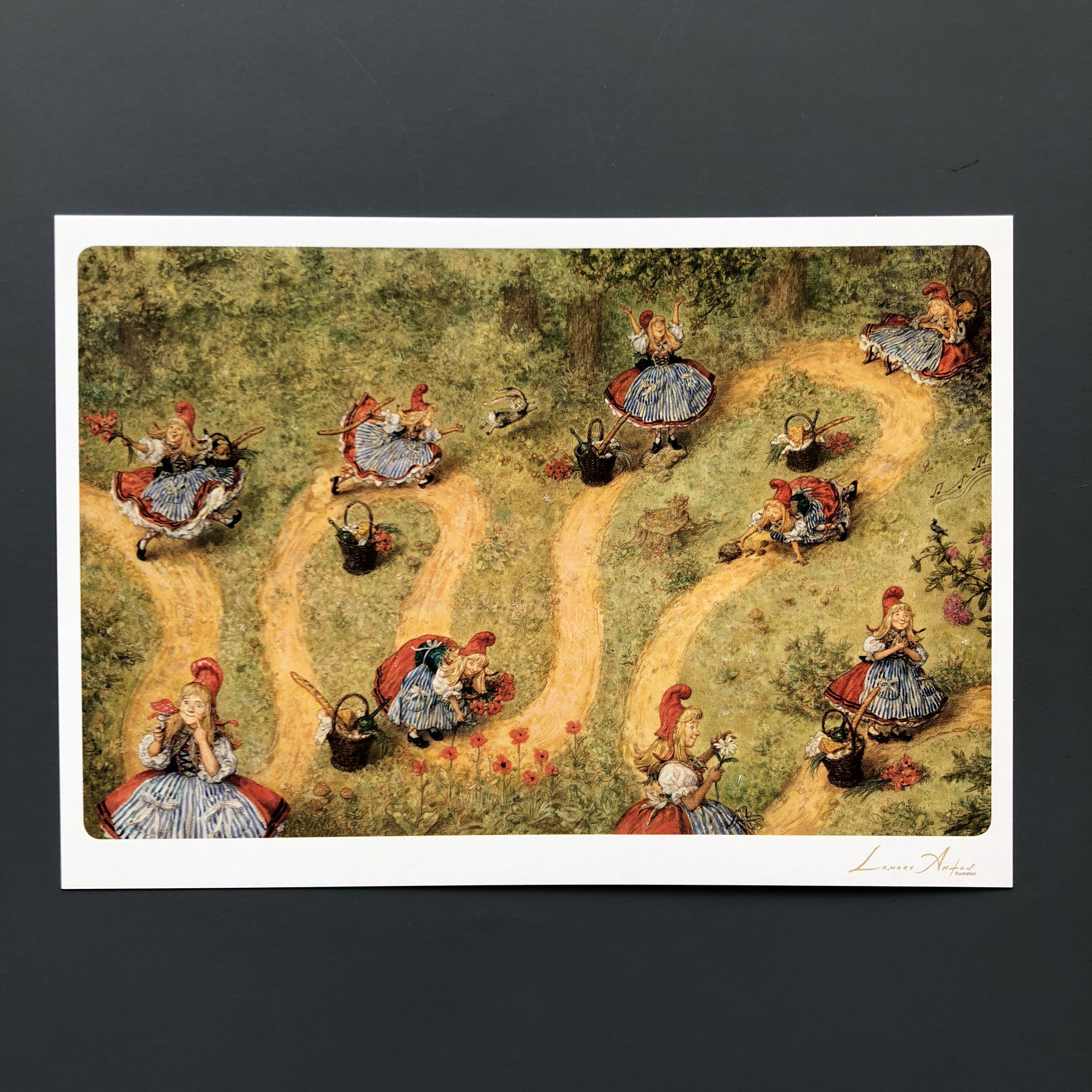 

Открытка Ломаев А5-003 Много Красных шапочек на тр