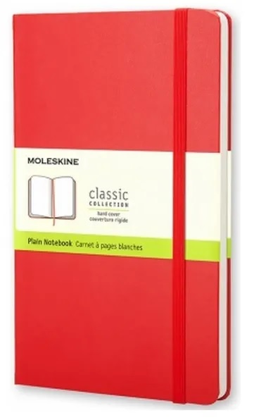 

Блокнот Moleskine CLASSIC Large нелинованный, красный QP062R