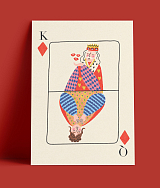 Открытка O PAPER PAPER «Карта король/дама»