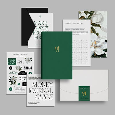 Блокнот Money Journal MJ зеленый для записей и роста финансовой осознанности 3900₽