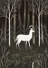 Мини постер Дворникова «Белый олень»