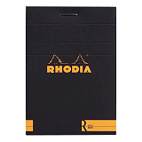 Блокнот Rhodia Basics «Le R» №11 А7 линейка черный