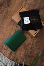 Обложка для паспорта зеленый