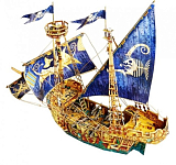 Модель из картона «Пиратский корабль»