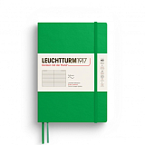 Блокнот Leuchtturm1917 Medium A5 61л в линейку мягкая обложка Весенний листок