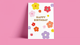 Открытка O PAPER PAPER «Happy Birthday» (flowers)
