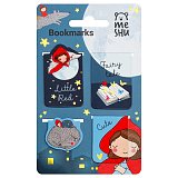 Закладки магнитные для книг,  4шт.  ,  MESHU «Little red»,  матовая ламинация,  фольга