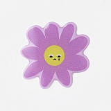 Стикер объемный «Цветочек Плачет фиолетовый»